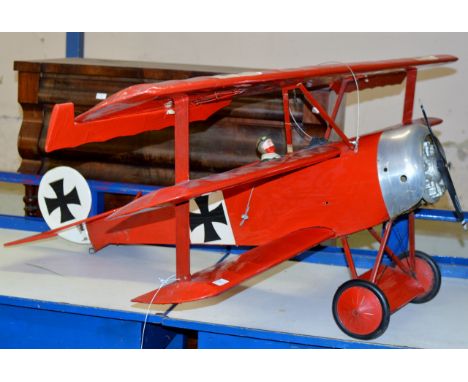 73" WINGSPAN MODEL TRIPLANE AIRCRAFT     