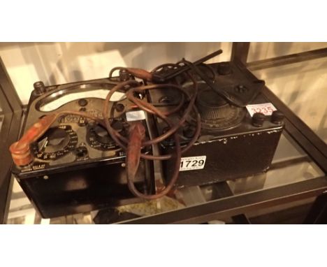 Avo model 8 universal meter and an Avo test bridge 
