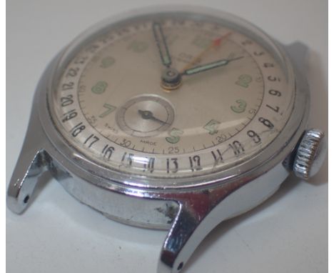 Vintage Oris stainless steel wristwatch head   CONDITION REPORT:  This item is not in working order at lotting up