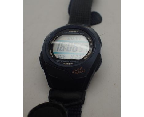 Boxed Casio Phys Sports Gear wristwatch working at lotting