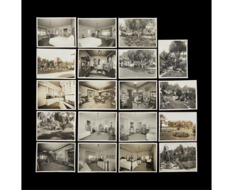 Edward Curtis (American, 1868-1952). Group of 18 gelatin silver print photographs depicting the home and estate of one J.H. H