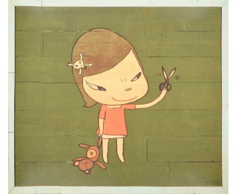 Yoshitomo Nara (b.1959) Japanese"Real One"Offset lithographic poster, published by Dallas Contemporary, USA, 38cm by 43cm (un