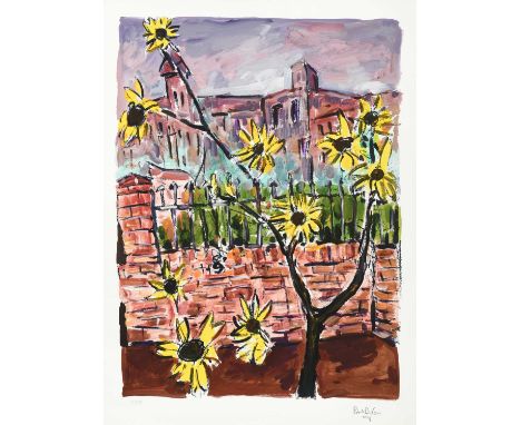 Bob Dylan (b.1941) American"Sunflowers" (2018)Signed and numbered 110/295, giclee print from "The Drawn Blank Series", 62cm b