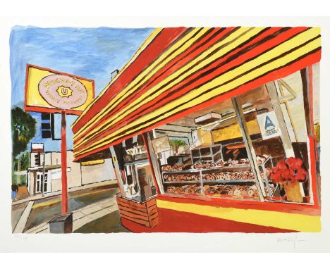 Bob Dylan (b.1941) American"Donut Shop" (2016)Signed and numbered 291/295, giclee print from "The Beaten Path", 47cm by 66cmS