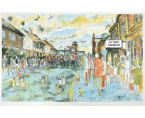 Tom McGuinness (1926-2006)"Gala Day Seaham"Signed, inscribed and dated (19)92, numbered 138/200, lithograph, 44cm by 68cm