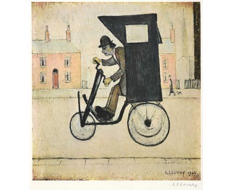 After Laurence Stephen Lowry RBA, RA (1887-1976)"The Contraption"Signed, with the blindstamp for the Fine Art Trade Guild, a 