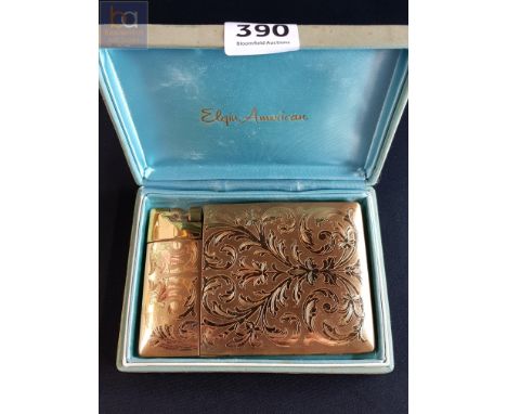 VINTAGE COMBINED LIGHTER AND CIGARETTE CASE 