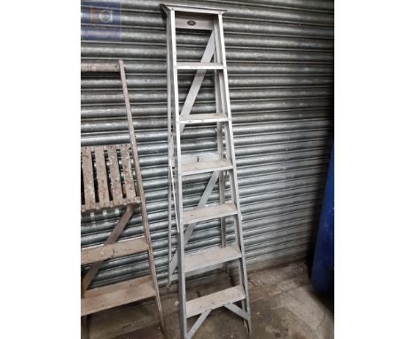 VINTAGE ALUMINIUM STEP LADDERS BY LYTE 
