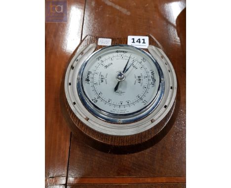 OLD HORSE SHOE SHAPE BAROMETER 
