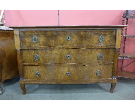 A 19th Century German walnut commode