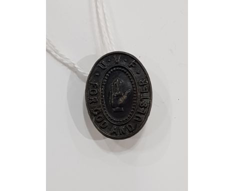 ULSTER VOLUNTEER FORCE LAPEL BADGE CO MONAGHAN 'K' 56