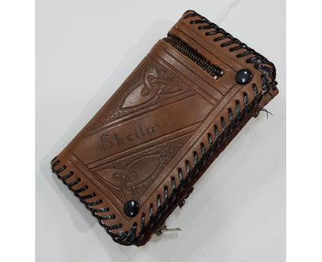 PRISON ART PURSE - PORTLAOISE JAIL 1977 - SHEILA