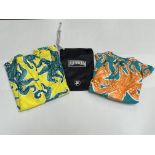 2 x Pairs of Vilebrequin board shorts - size XXXL - octopus themed