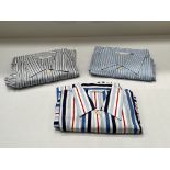 3 x pairs of Derek Rose pyjama's (Blue Striped)