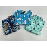 3 x Pairs of Vilebrequin board shorts - size XXXL - animal themed