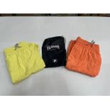 2 x Pairs of Vilebrequin board shorts (Orange and Yellow) - size XXXL