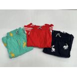 3 x Pairs of Vilebrequin board shorts - size XXXL - stork themed