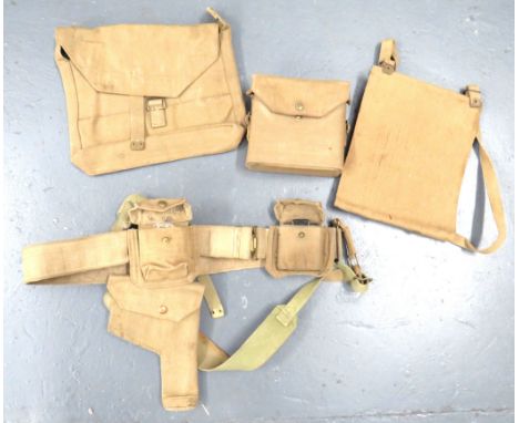 1937 Pattern Officer's Webbing Beltconsisting webbing belt ... Pair of shoulder straps ... Revolver holster ... Pistol ammuni