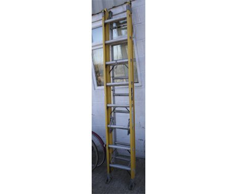 Two ladders. Including a Summit 2 section fibre glass extending ladder FX2-16, etc.