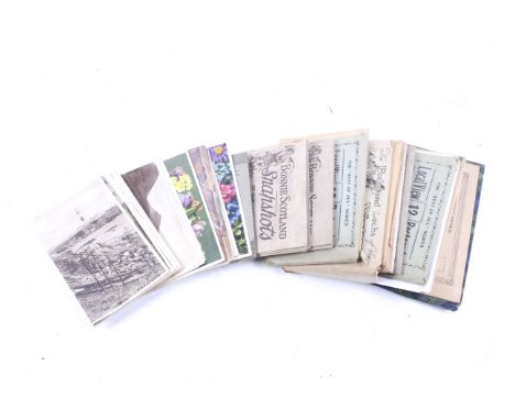 A collection of vintage mostly Scottish topographical postcards. Including sets by Tuck's and Valentine's, etc. *** Being sol