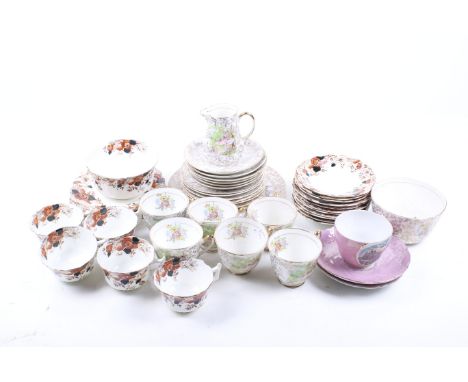 A collection of two assorted Victorian china tea services. Including J H C & Co Wellington china tea service, etc. Max. H10cm