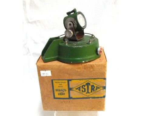 An Astra diecast search light boxed, 10cm 