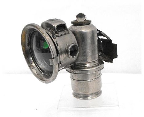 A Lucas Calcia Cadet carbide bicycle lamp 14cm high 