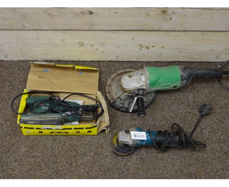 Hitachi G23SS disc grinder, Makita angle grinder and Bosch PSS23 electric sander   Condition Report   Click here for further 