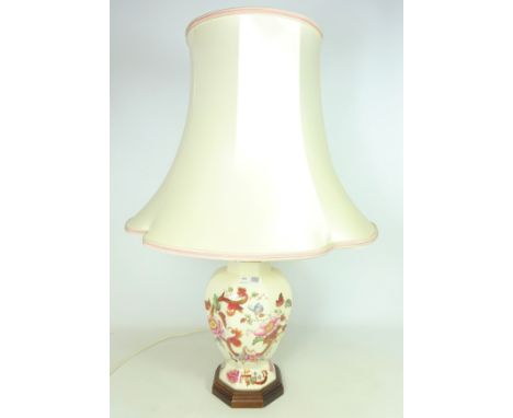 Masons 'Red Mandalay' table lamp, H34cm excluding fitting   (This item is PAT tested - 5 day warranty from date of sale)   Co