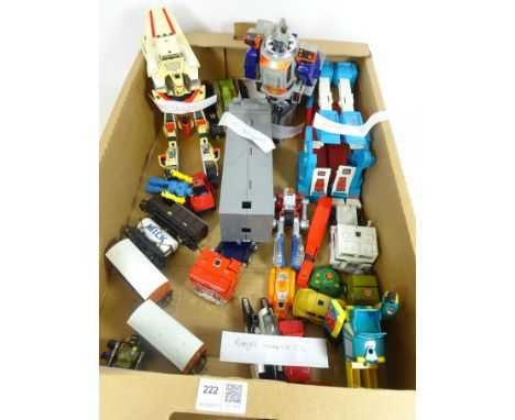 Original Transformer models, similar models, Annie Clarabel and two other Thomas the Tank Engine Hornby tenders in one box   