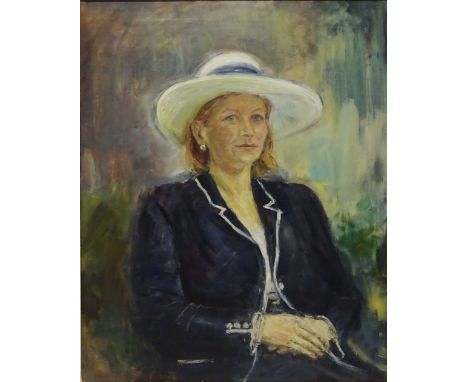 Portrait of a Lady, oil on canvas signed and dated 2005 by David Lloyd Smith 49.5cm x 40cm   Condition Report   Click here fo
