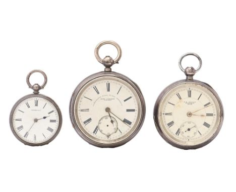An English silver lever watch, John Forrest, London, Chromometer maker to the Admiralty,&nbsp;in engine turned case, 62mm dia