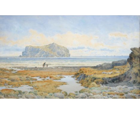 Henry Sykes RBA (1855-1921) - Near Hope's Nose Torquay, signed with initials and dated 1921, watercolour, 26 x 43cm  Light fo