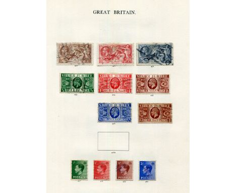 Two Windsor albums containing Great Britain stamps from 1840 1d black used (3 margins) later decimal mint commemoratives in p