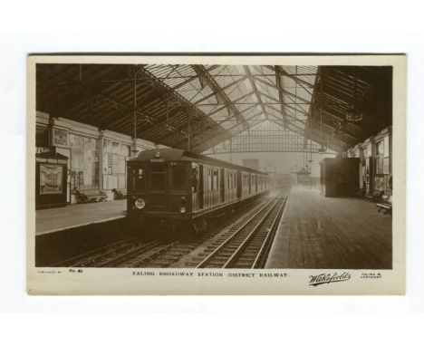 A collection of approximately 82 topographical postcards of London and its environs, including photographic postcards titled 