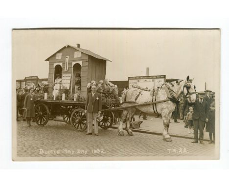 A collection of approximately 48 topographical and social history postcards of Liverpool and its environs, including photogra