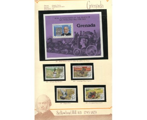 A large collection of world stamps in fifteen albums plus loose in packets with Great Britain first day covers, album leaves,