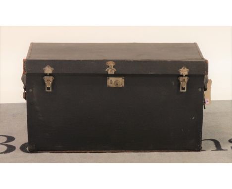 ‘Dunhills’; an early 20th century car trunk77cm wide; 41cm high