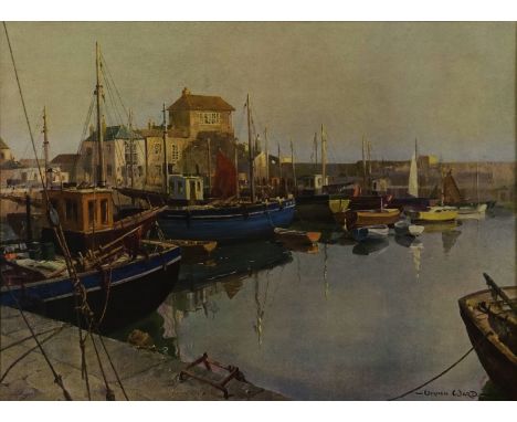 After Vernon WardSilent Harbour, Mevagisseyreproduction colour print36 x 49cmtogether with four other prints, including a riv