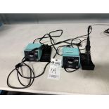 (2) WELLER WESD51 DIGITAL SOLDERING STATION W/ PES51 IRON STAND