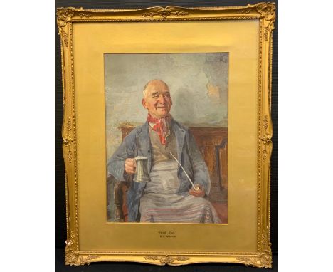 R S Mayer (Exh 1911-1930) Good Lucksigned, dated 25. watercolour, 37cm x 27cm 