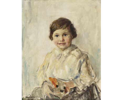 Otto Pippel1878 Lodz - 1960 MünchenKinderbildnisL. u. signiert und 18.2.(19)29 datiert. Öl auf Lwd. 63 x 50,5 cm. Rest. Min. 