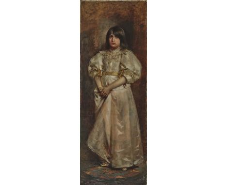 Rudolf Wimmer1849 Gottsdorf - 1915 MünchenBildnis eines MädchensL. u. signiert und 1902 datiert. Rücks. Etikett "Große Berlin