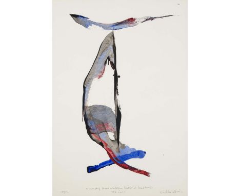 István Nadler1938 Visegrad (Ungarn)Ohne Titel. 1995Rechts unten signiert, links datiert. Unten mittig auf ungarisch bezeichne