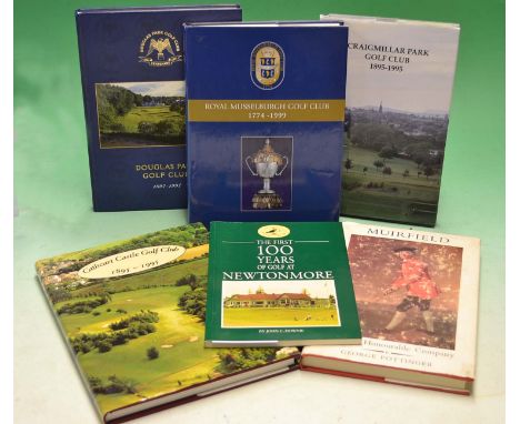 Golf Club Centenaries - Scotland (6) to incl "Royal Musselburgh Golf Club 1774-1999 1st ed c/w dust jacket^ "Cathcart Castle 