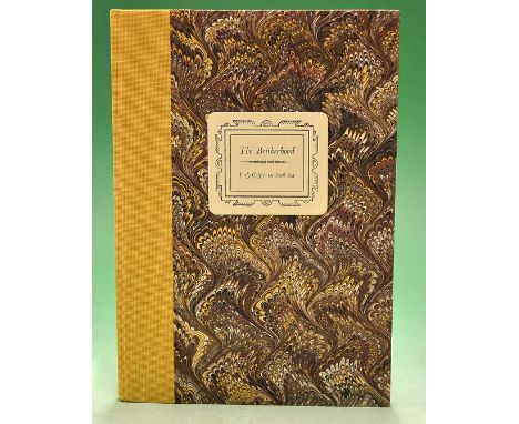 Hamilton^ David signed - "The Britherhood - Early Golf in the South Sea" publ'd 1992 ltd ed no 74/150 copies in quarter hessi