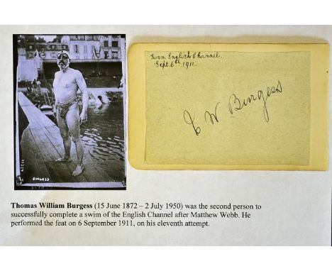 Flying - Pierre Prier First pilot signed^ inscribed and dated autograph album page - inscribed "Flight from London to Paris o