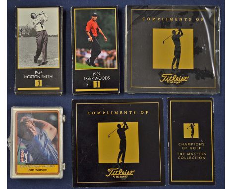 2x sets Champions of Golf "The Masters Collection" golf card collection c1993 - to incl one unopened set - both issued by Tit