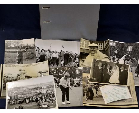 Large collection of original golf press photographs and others from 1930s including some ex-Henry Cotton collection with hand