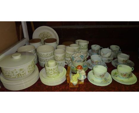 A quantity of Hornsea Pottery wares including storage jars and covers, tureen and cover, fourteen plates, etc together with a